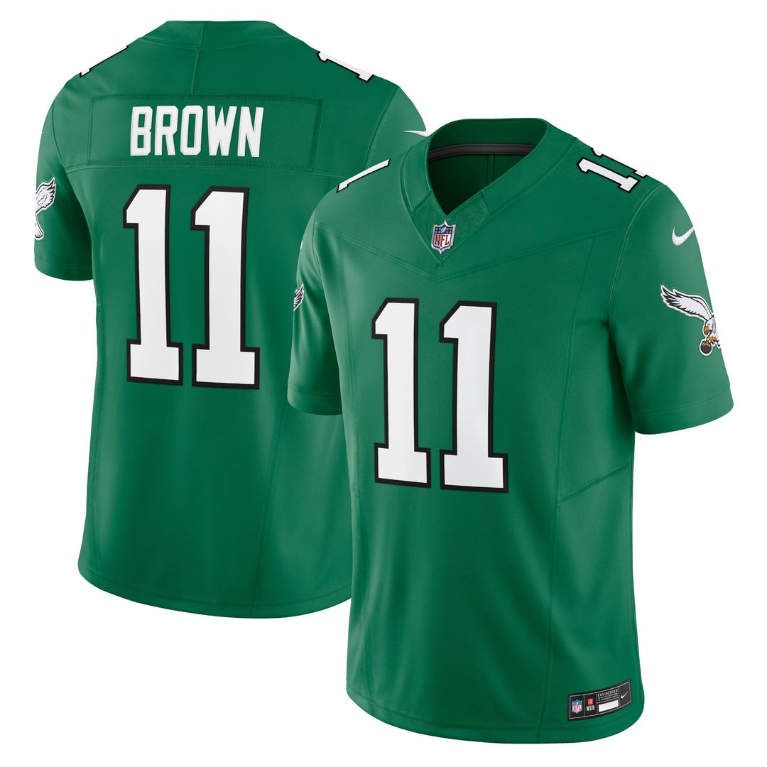 A.J. Brown Philadelphia Eagles Nike Vapor F.U.S.E. Limited Official Jersey - Kelly Green