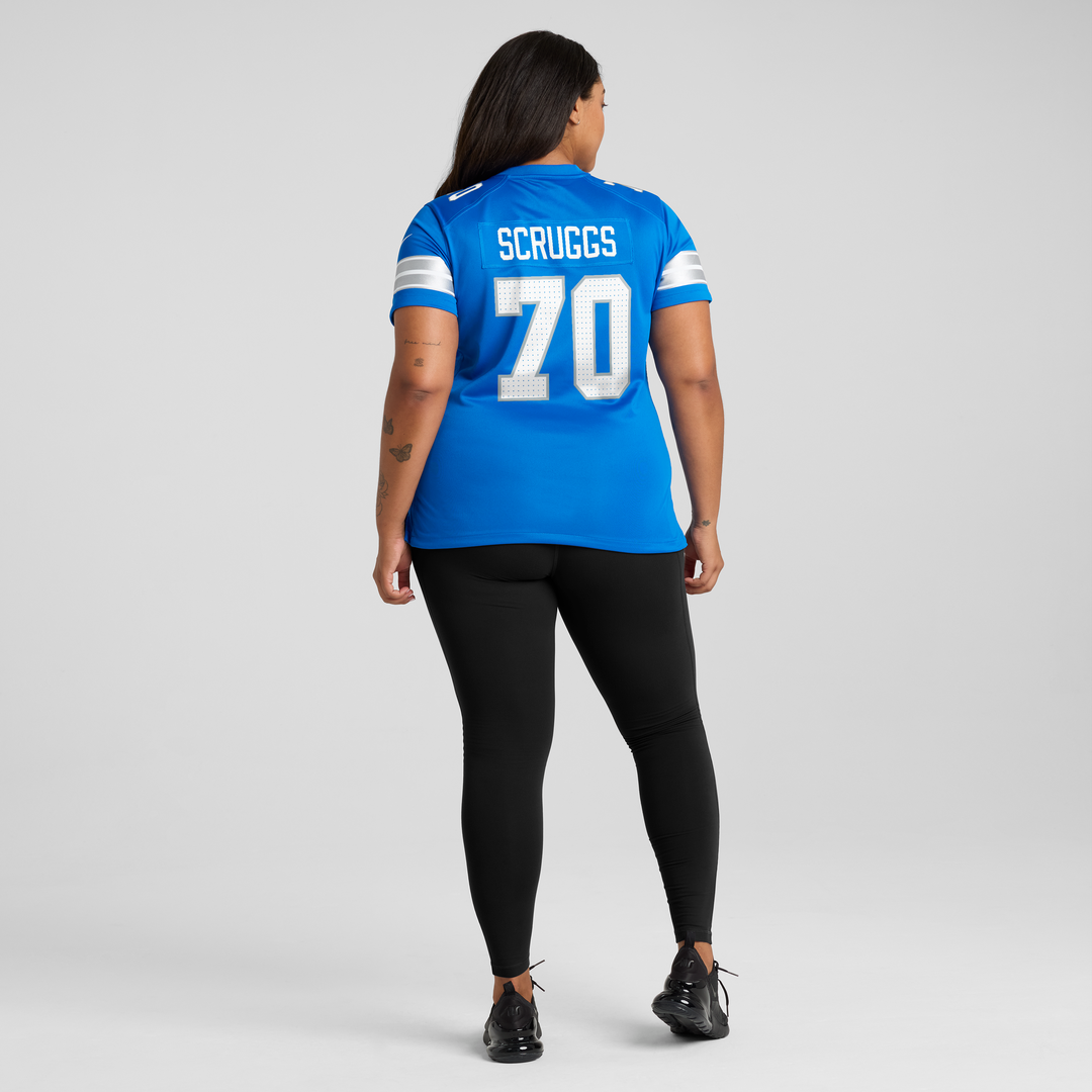 Juice Scruggs Detroit Lions Nike Women's Team Game Official Jersey -  Blue