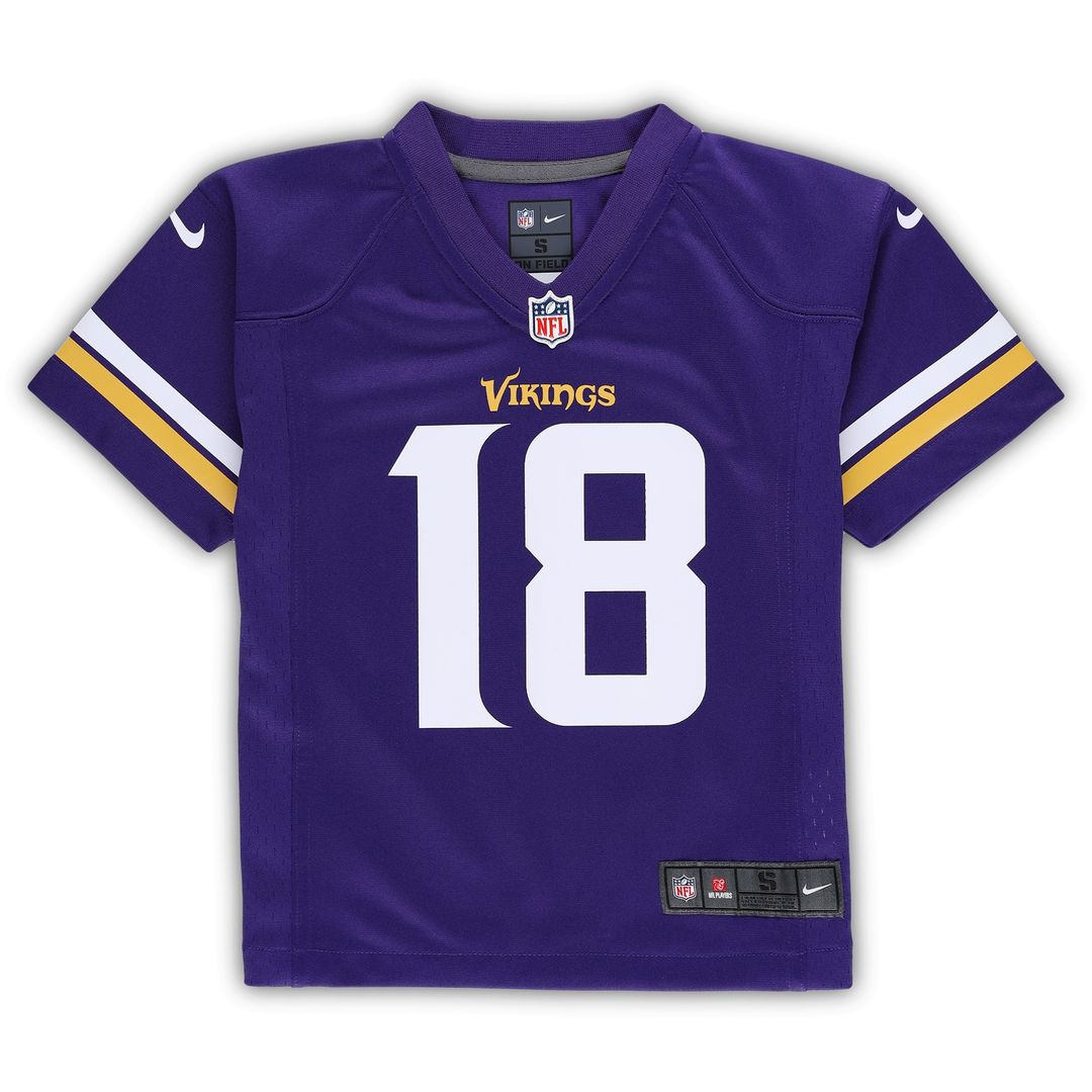 Justin Jefferson Minnesota Vikings Nike Preschool Game Official Jersey - Purple