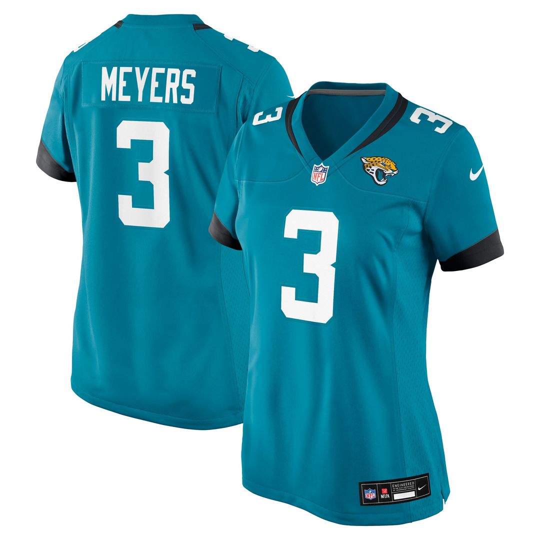 Jakobi Meyers Jacksonville Jaguars Nike Women's Team Game Jersey - Teal