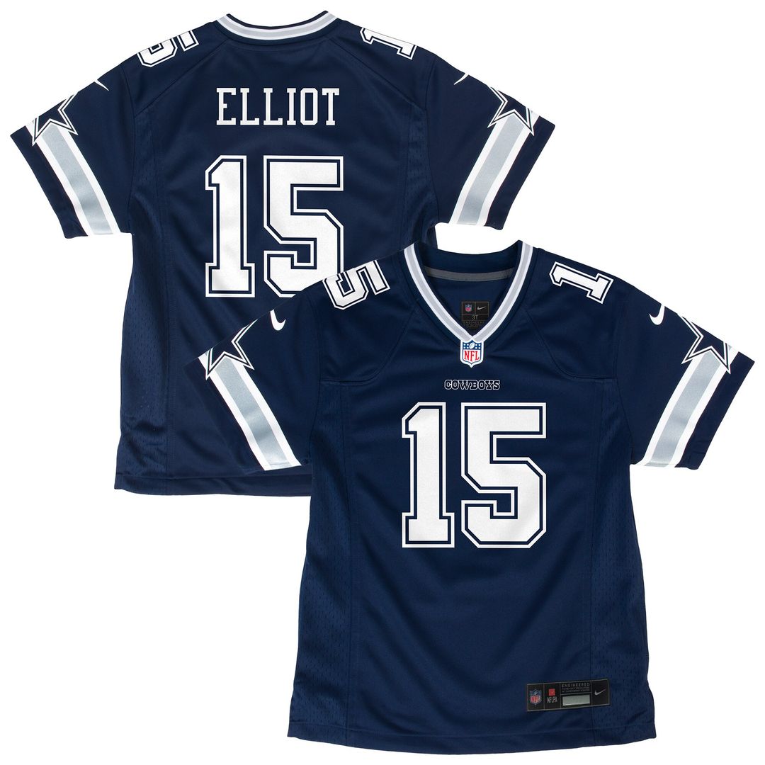 Ezekiel Elliott Dallas Cowboys Nike Youth Game Official Jersey - Navy