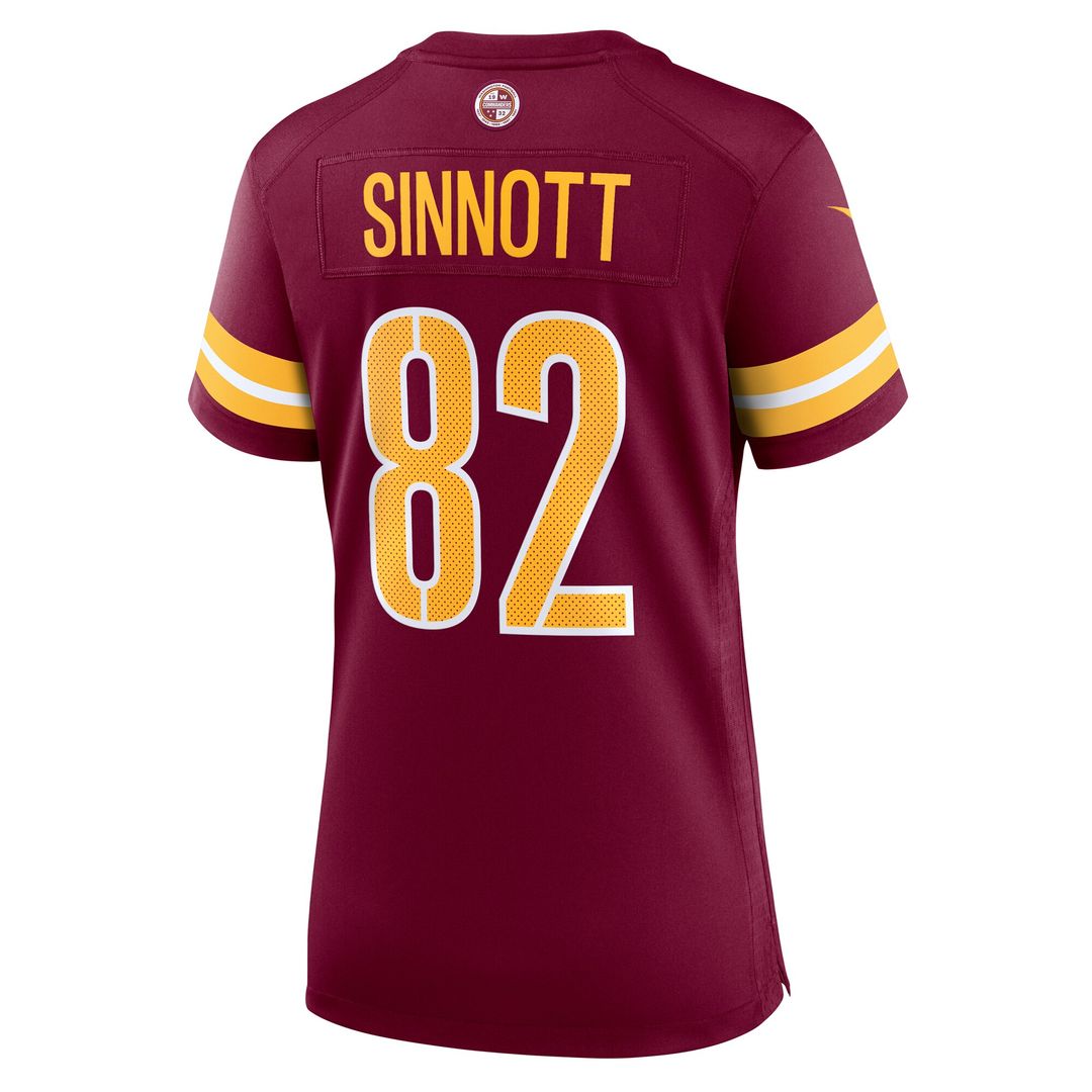 Ben Sinnott Washington Commanders Nike Women's Team Game Official Jersey -  Burgundy
