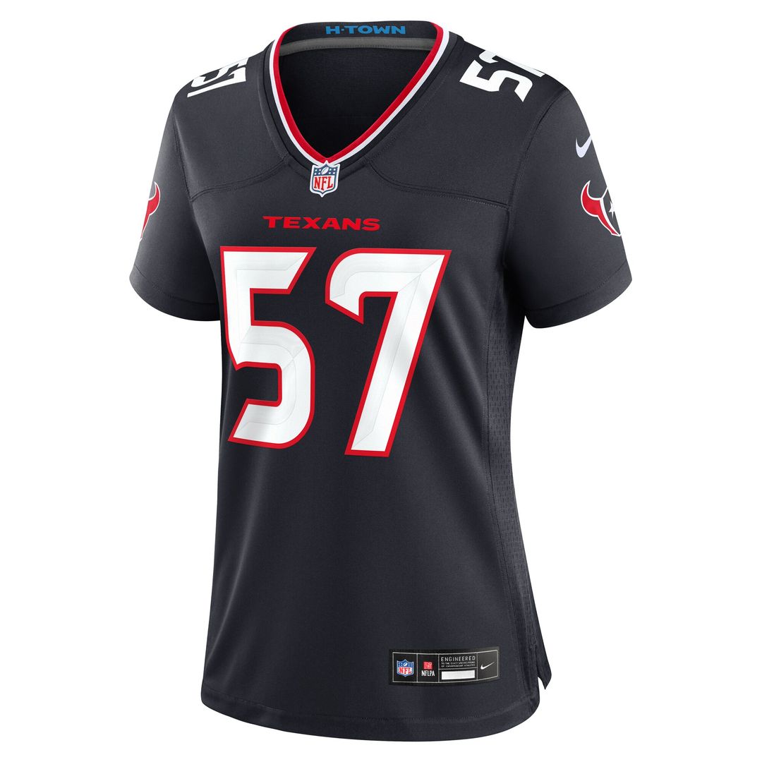 Blake Fisher Houston Texans Nike Women's Team Game Jersey - Navy