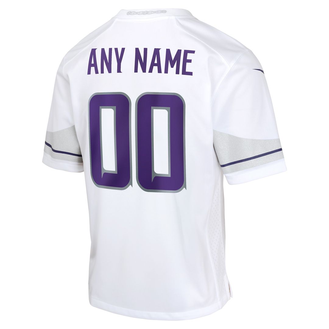 Minnesota Vikings Nike Youth Alternate Custom Game Jersey - White
