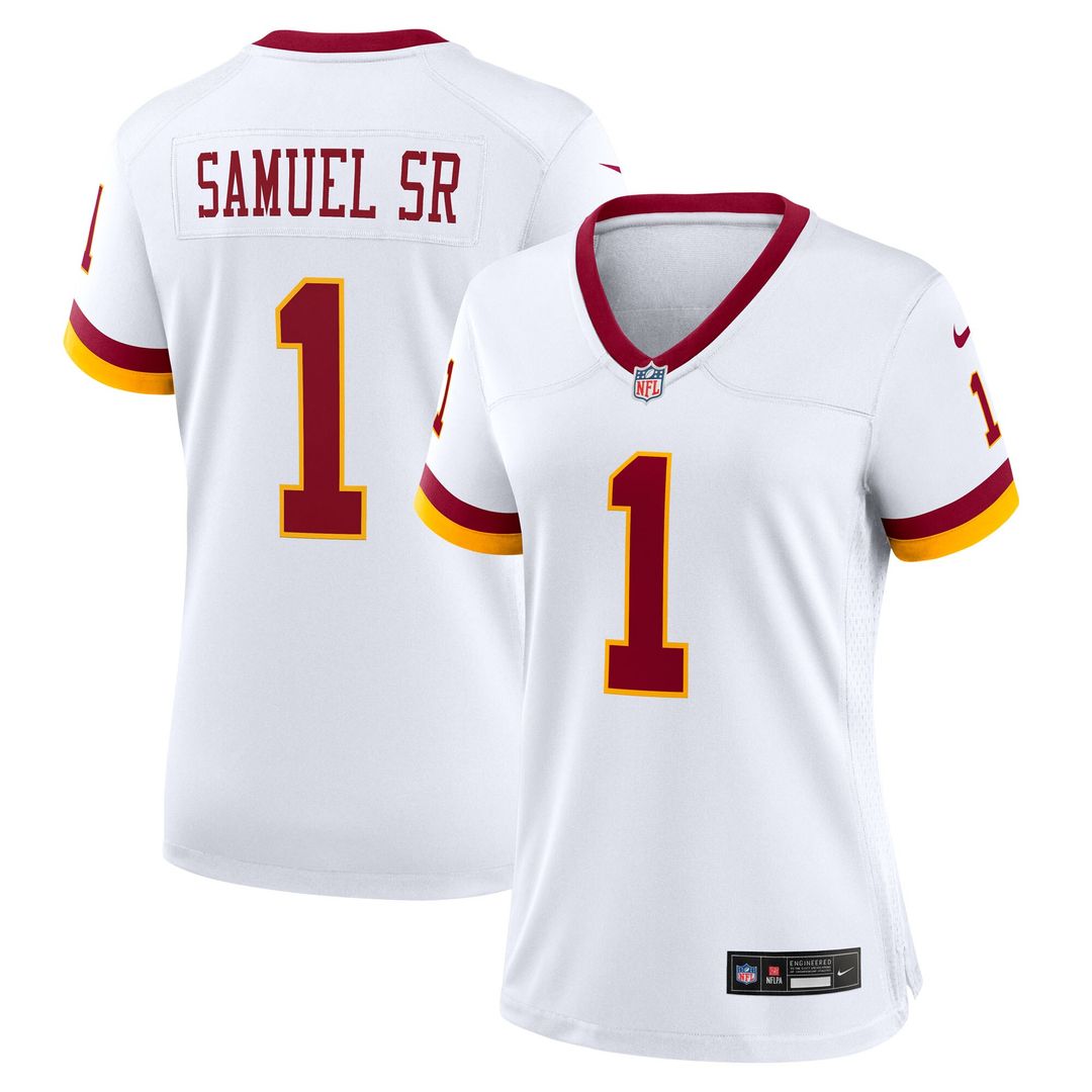 Deebo Samuel Sr Washington Commanders Nike Women's Game Super Bowl Era Official Jersey - White