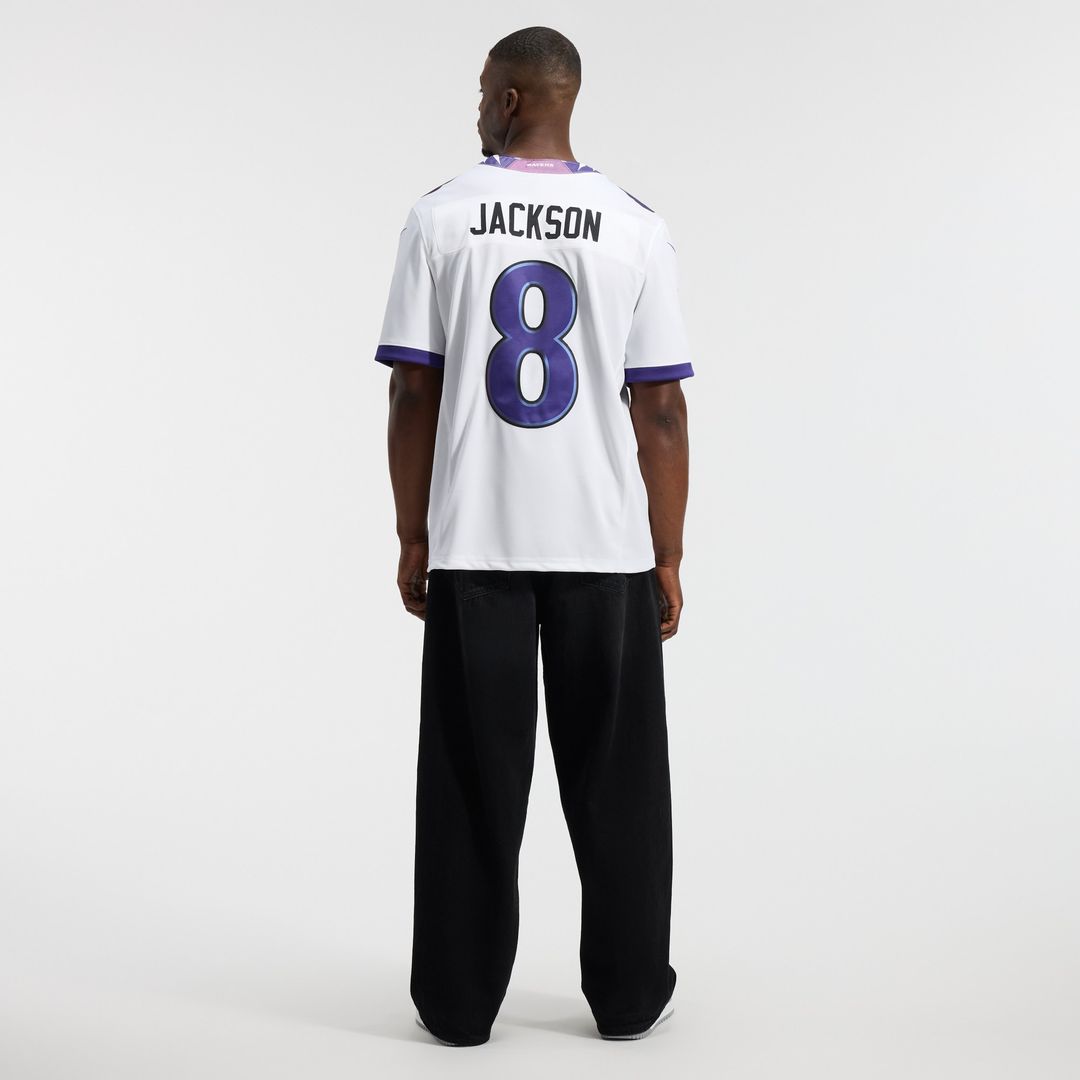 Lamar Jackson Baltimore Ravens Nike Vapor F.U.S.E. Stitched Limited Official Jersey - White