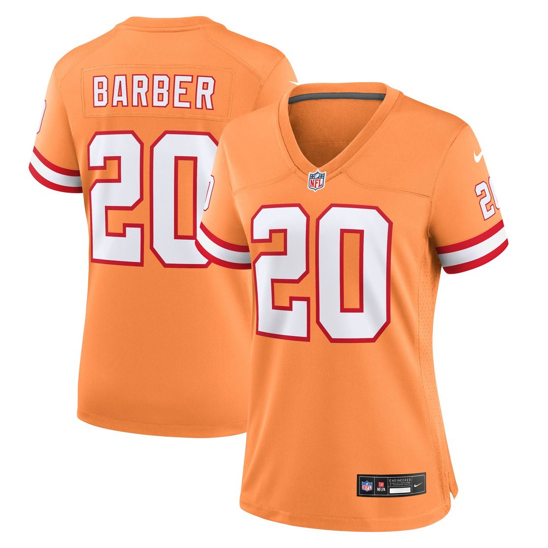 Ronde Barber Tampa Bay Buccaneers Nike Women's Throwback Game Official Jersey - Orange