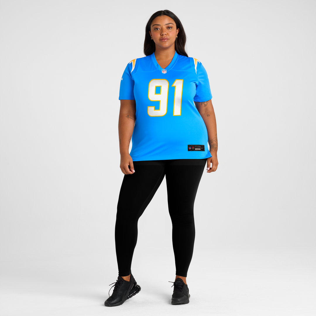 Nick Barrett Los Angeles Chargers Nike Women's Team Game Jersey - Powder Blue