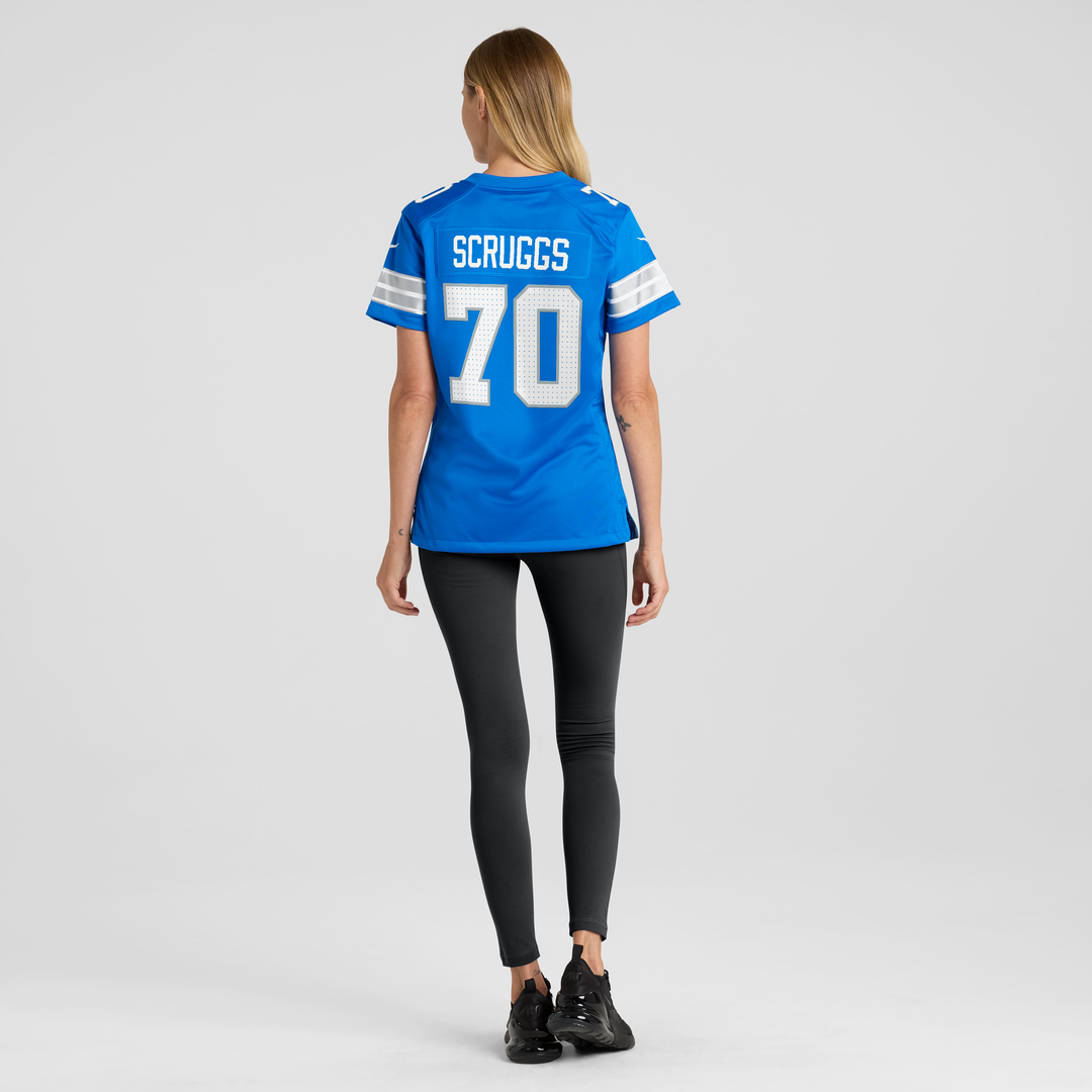 Juice Scruggs Detroit Lions Nike Women's Team Game Official Jersey -  Blue