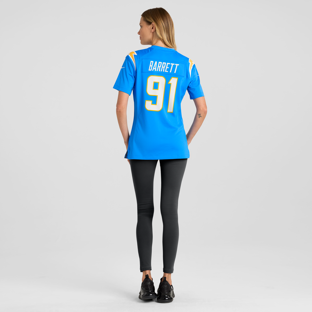 Nick Barrett Los Angeles Chargers Nike Women's Team Game Jersey - Powder Blue