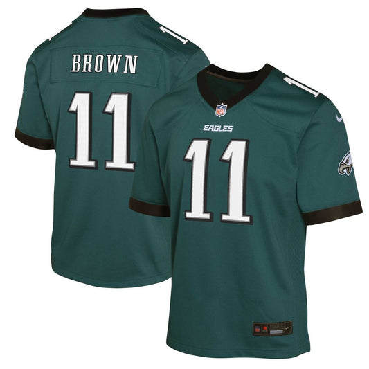 A.J. Brown Philadelphia Eagles Nike Youth Game Official Jersey - Green