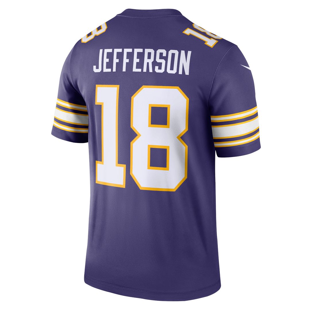 Justin Jefferson Minnesota Vikings Nike Legend Player Performance Top - Purple