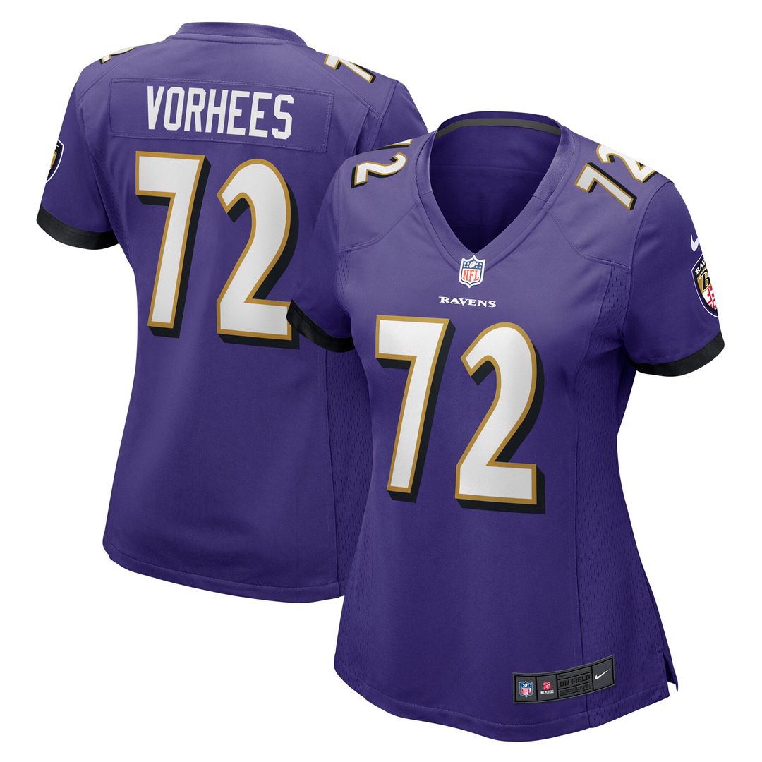 Andrew Vorhees Baltimore Ravens Nike Women's Game Jersey - Purple
