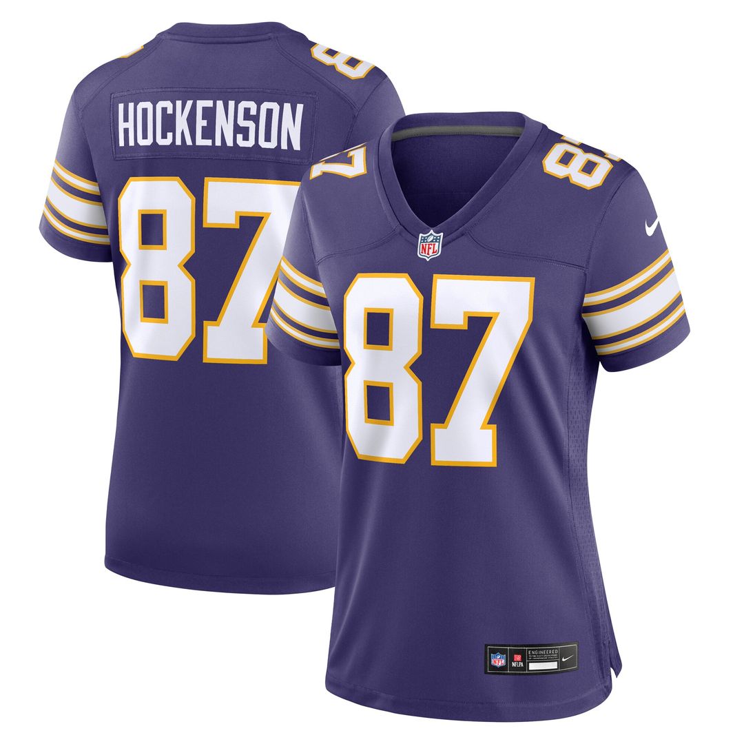 T.J. Hockenson Minnesota Vikings Nike Women's Player Official Jersey - Purple