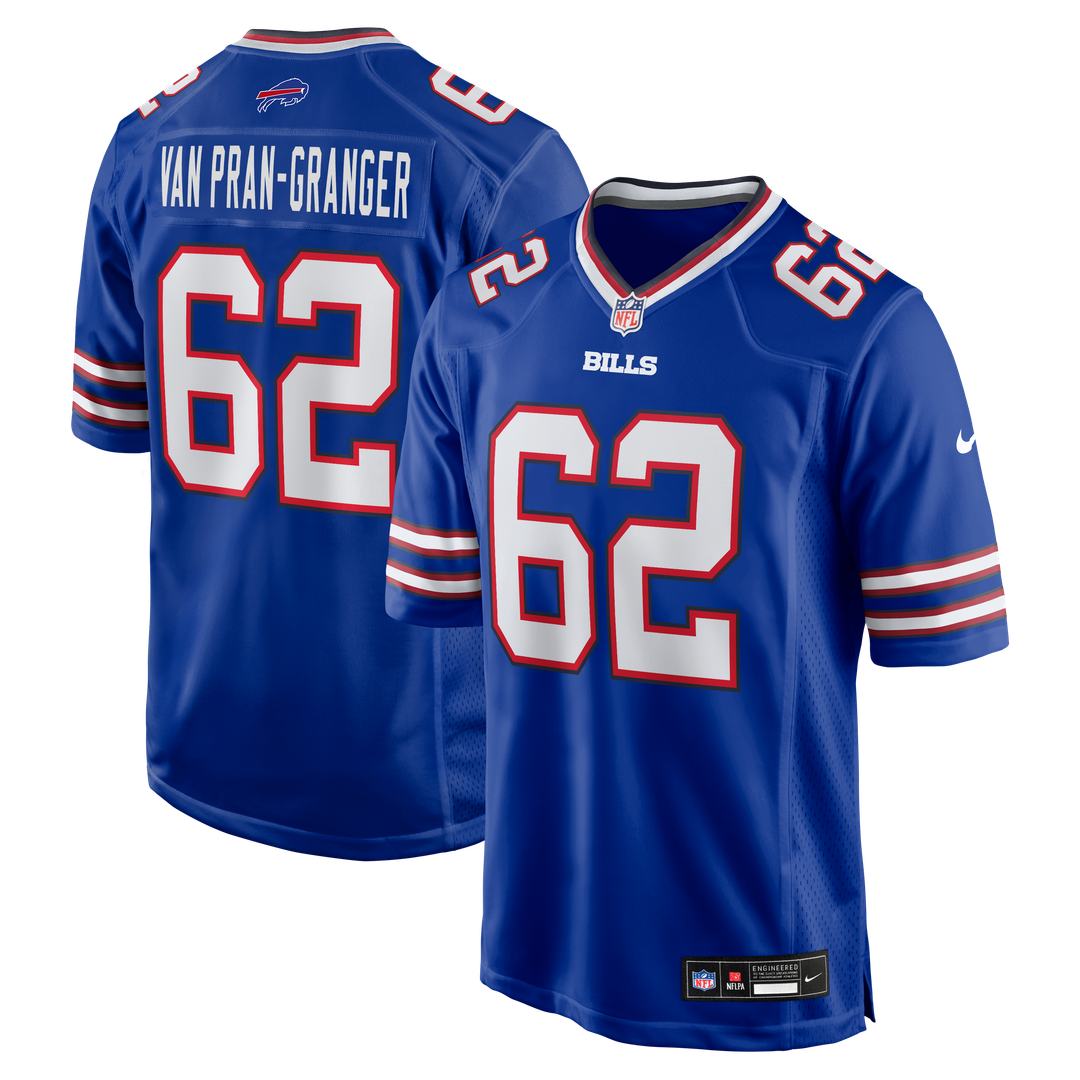 Sedrick Van Pran-Granger Buffalo Bills Nike Game Official Jersey -  Royal