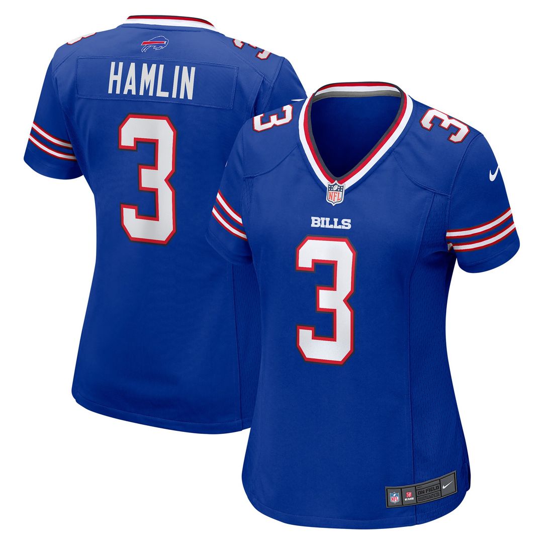 Damar Hamlin Buffalo Bills Nike Women's Game Official Jersey - Royal