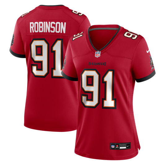 A'Shawn Robinson Tampa Bay Buccaneers Nike Women's Team Game Official Jersey - Red