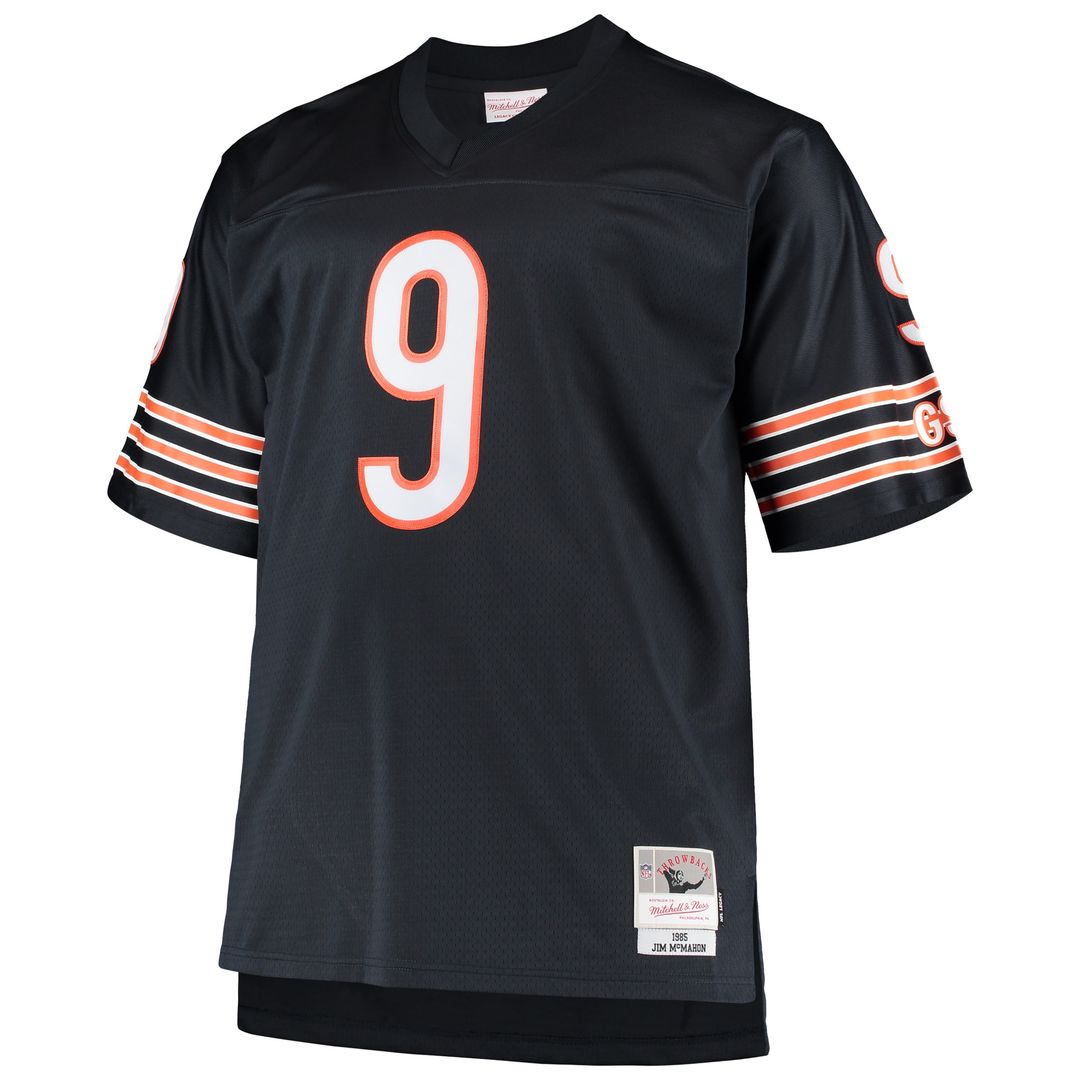 Jim McMahon Chicago Bears Mitchell & Ness Big & Tall 1985 Retired Player Replica Official Jersey - Navy