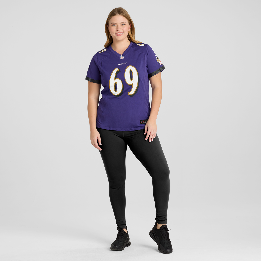 Josh Tupou Baltimore Ravens Nike Women's Team Game Official Jersey -  Purple