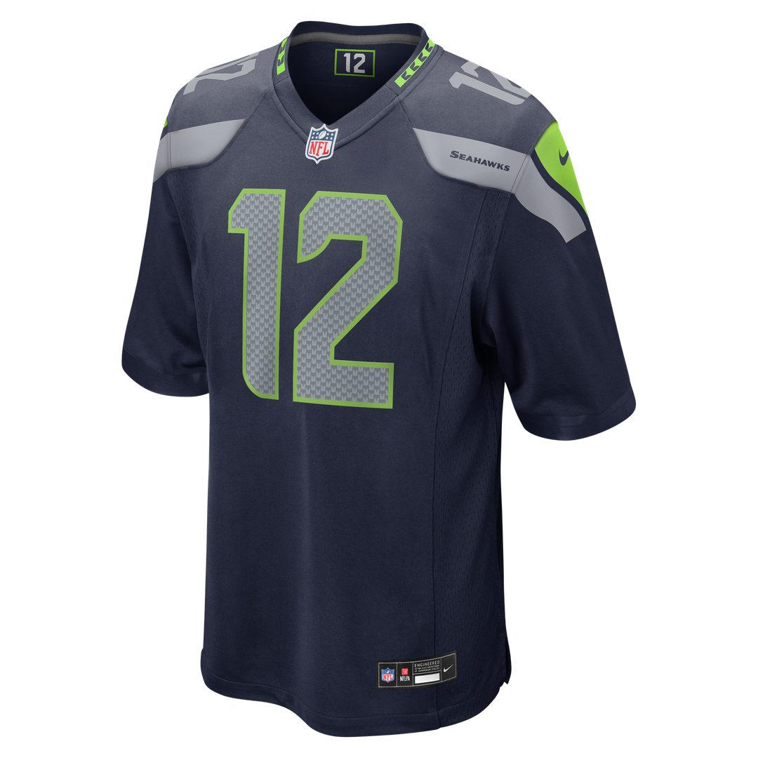 12s Seattle Seahawks Nike Game Official Jersey - White
