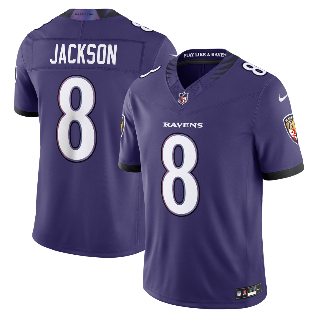Lamar Jackson Baltimore Ravens Nike Vapor F.U.S.E. Stitched Limited Official Jersey - White