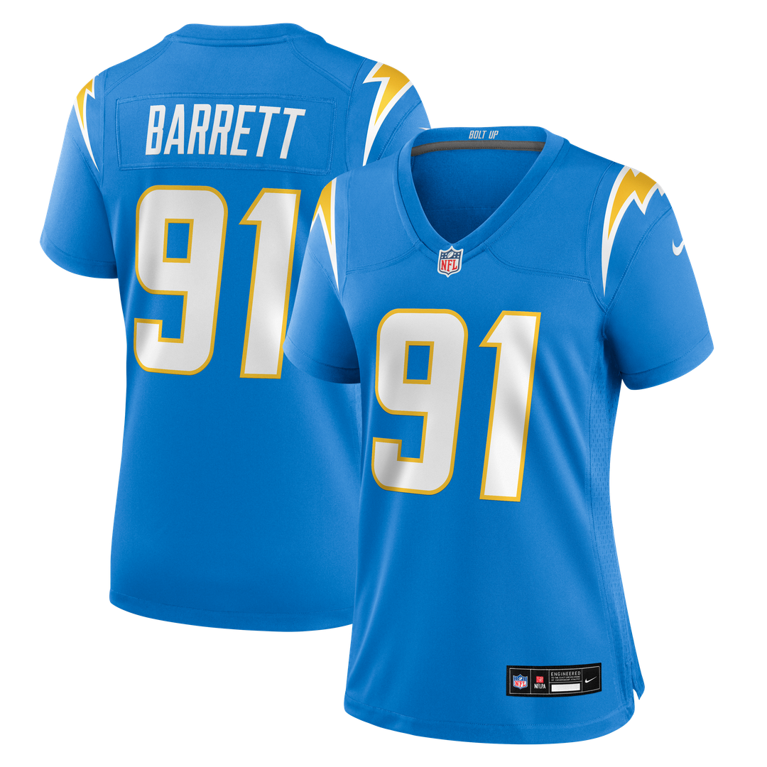 Nick Barrett Los Angeles Chargers Nike Women's Team Game Jersey - Powder Blue