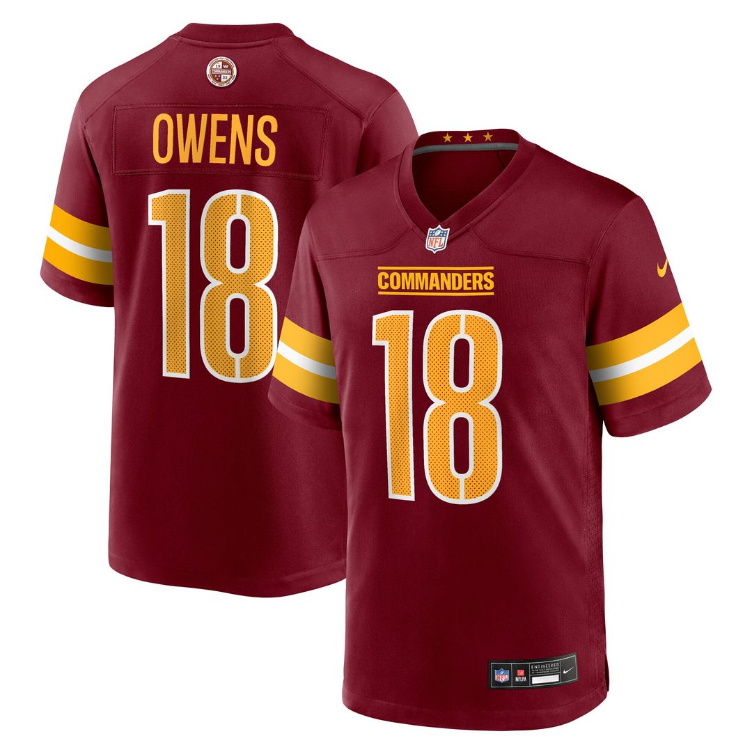 Tyler Owens Washington Commanders Nike Team Game Official Jersey -  Burgundy