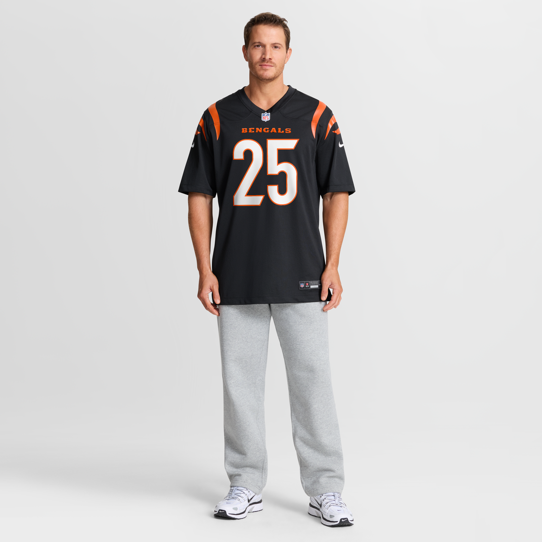Tahj Brooks Cincinnati Bengals Nike Team Game Jersey - Black