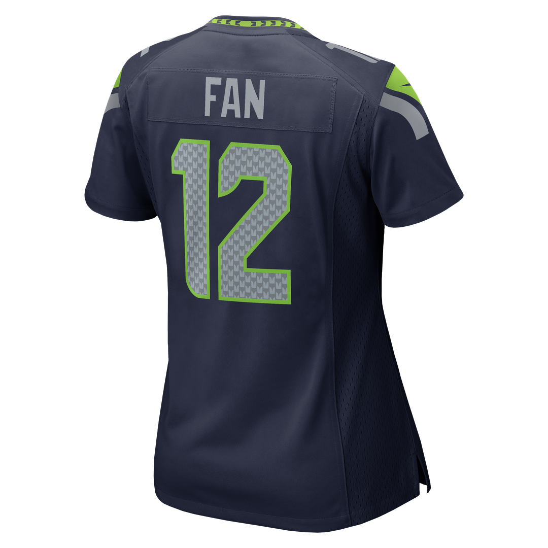 12s Seattle Seahawks Nike Women's Team Game Official Jersey - College Navy