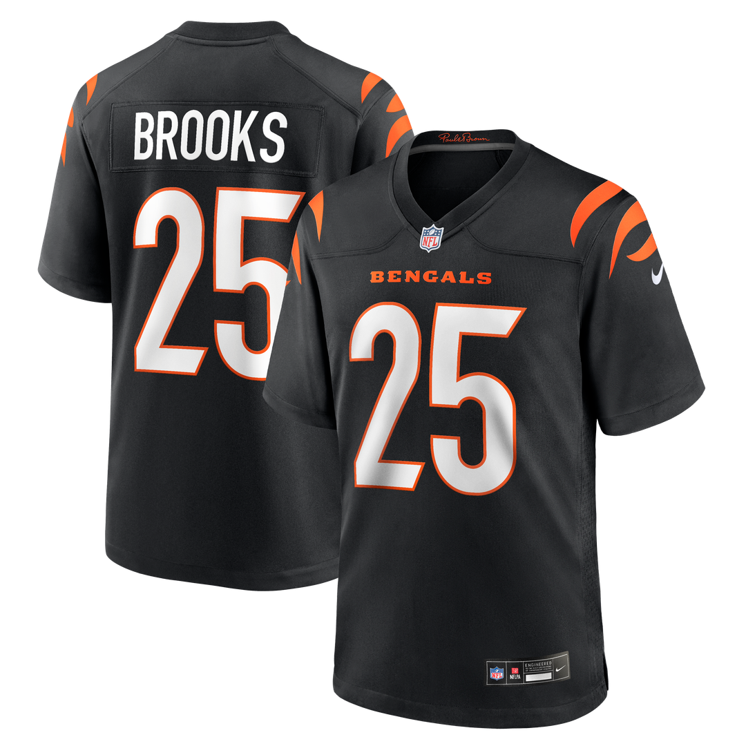 Tahj Brooks Cincinnati Bengals Nike Team Game Jersey - Black