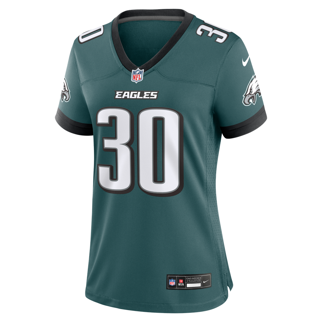 Jihaad Campbell Philadelphia Eagles Nike Women's Team Game Official Jersey -  Midnight Green