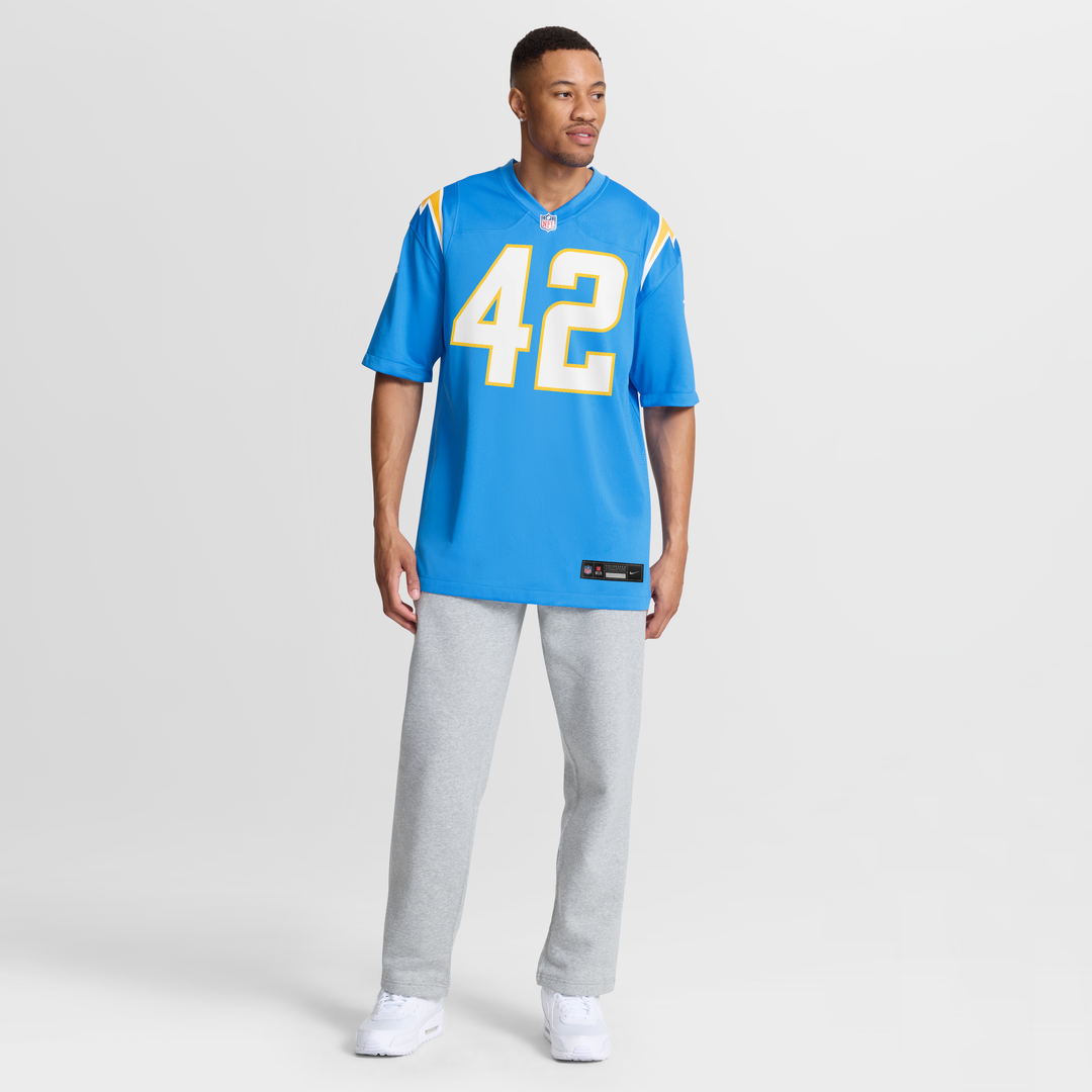 Tucker Fisk Los Angeles Chargers Nike Team Game Jersey - Powder Blue