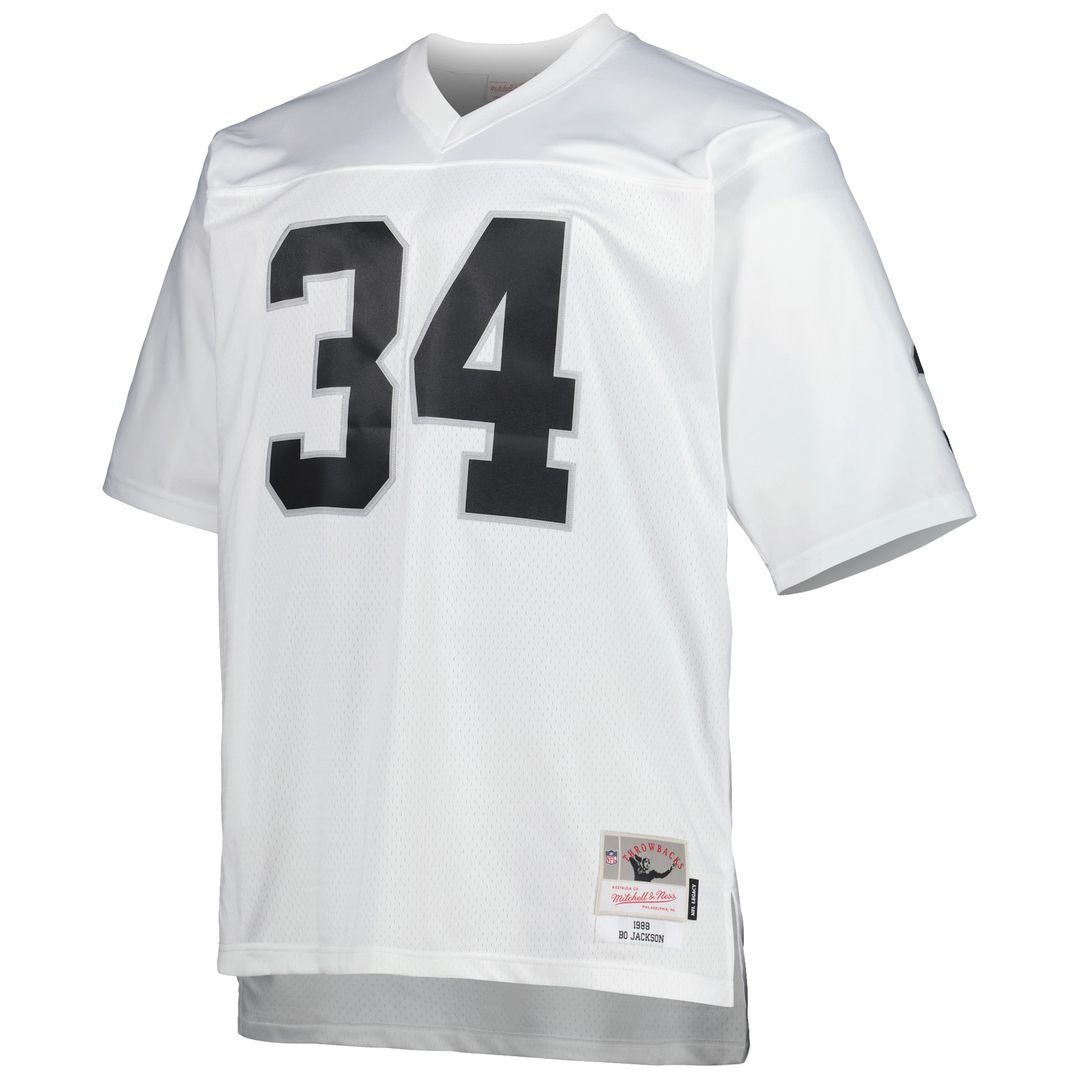 Bo Jackson Las Vegas Raiders Mitchell & Ness Big & Tall 1988 Retired Player Replica Official Jersey - White