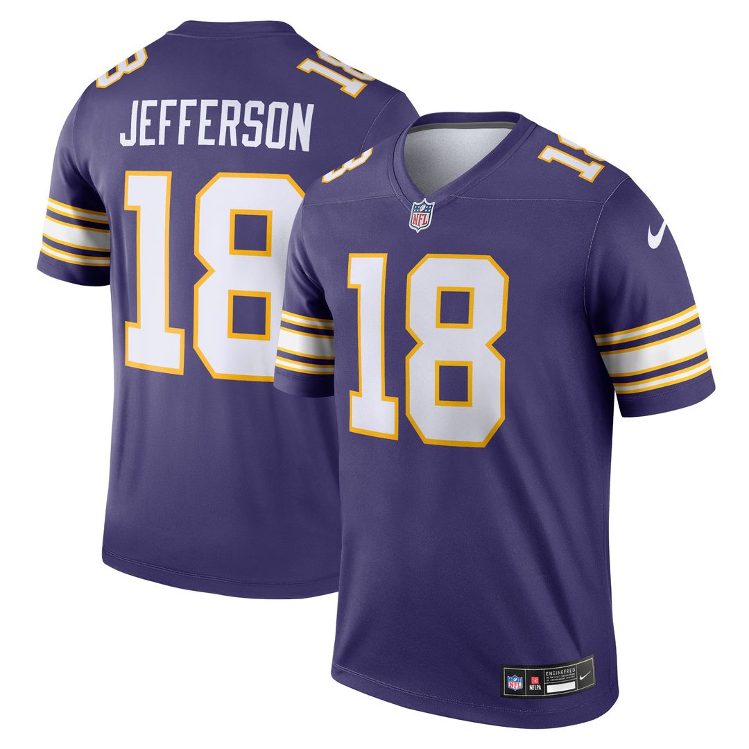 Justin Jefferson Minnesota Vikings Nike Legend Player Performance Top - Purple
