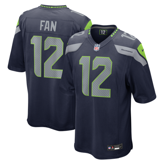 12s Seattle Seahawks Nike Team Game Jersey - College Navy