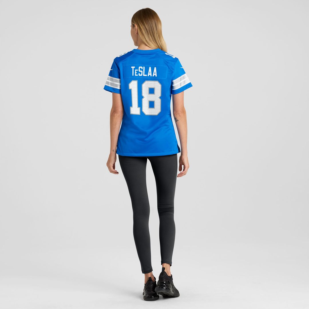Isaac TeSlaa Detroit Lions Nike Women's Game Player Official Jersey - Blue
