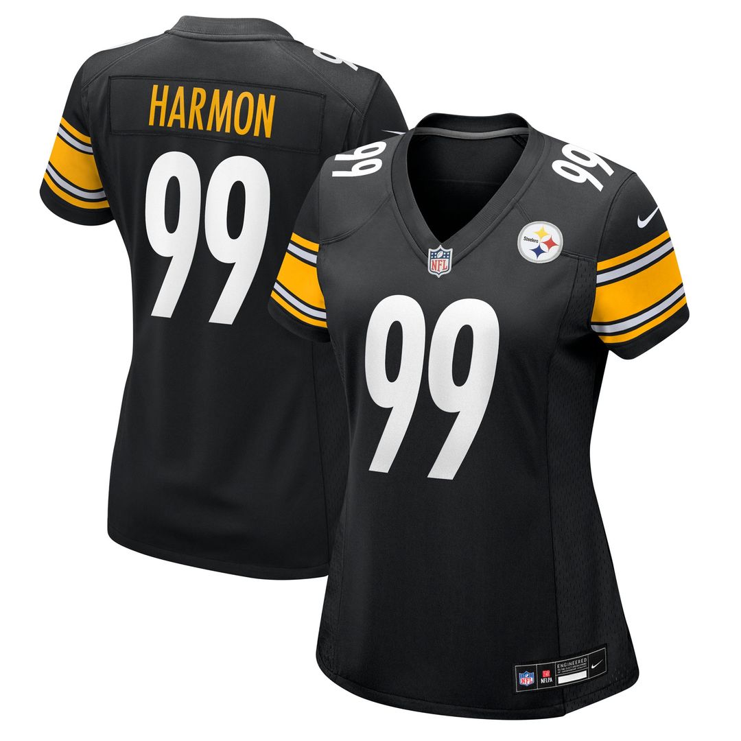 Derrick Harmon Pittsburgh Steelers Nike Women's Team Game Official Jersey -  Black