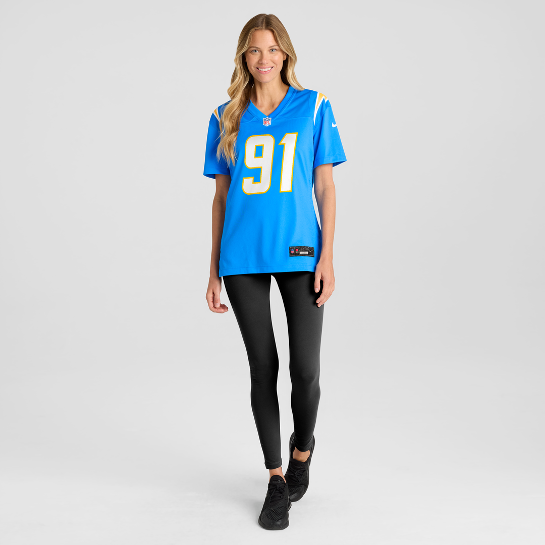 Nick Barrett Los Angeles Chargers Nike Women's Team Game Jersey - Powder Blue