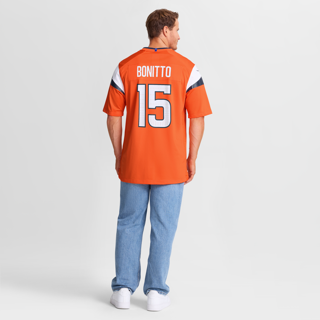 Nik Bonitto Denver Broncos Nike Team Game Official Jersey -  Orange