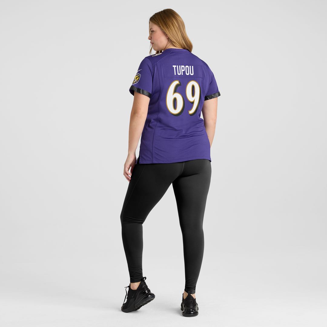 Josh Tupou Baltimore Ravens Nike Women's Team Game Official Jersey -  Purple