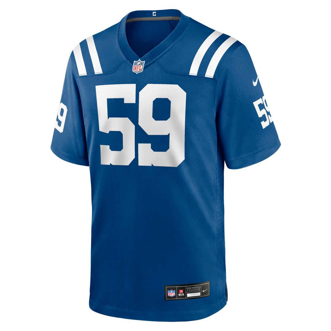 Buddy Johnson Indianapolis Colts Nike Team Game Jersey - Royal