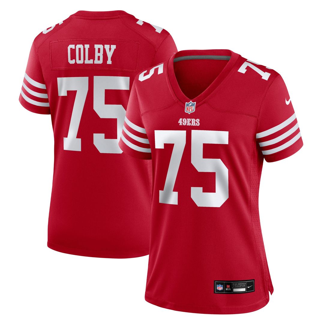 Connor Colby San Francisco 49ers Nike Women's Team Game Official Jersey -  Scarlet