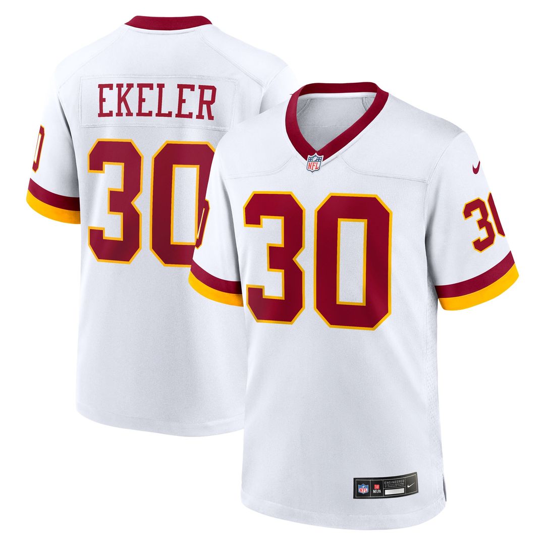 Austin Ekeler Washington Commanders Nike Game Super Bowl Era Official Jersey - White
