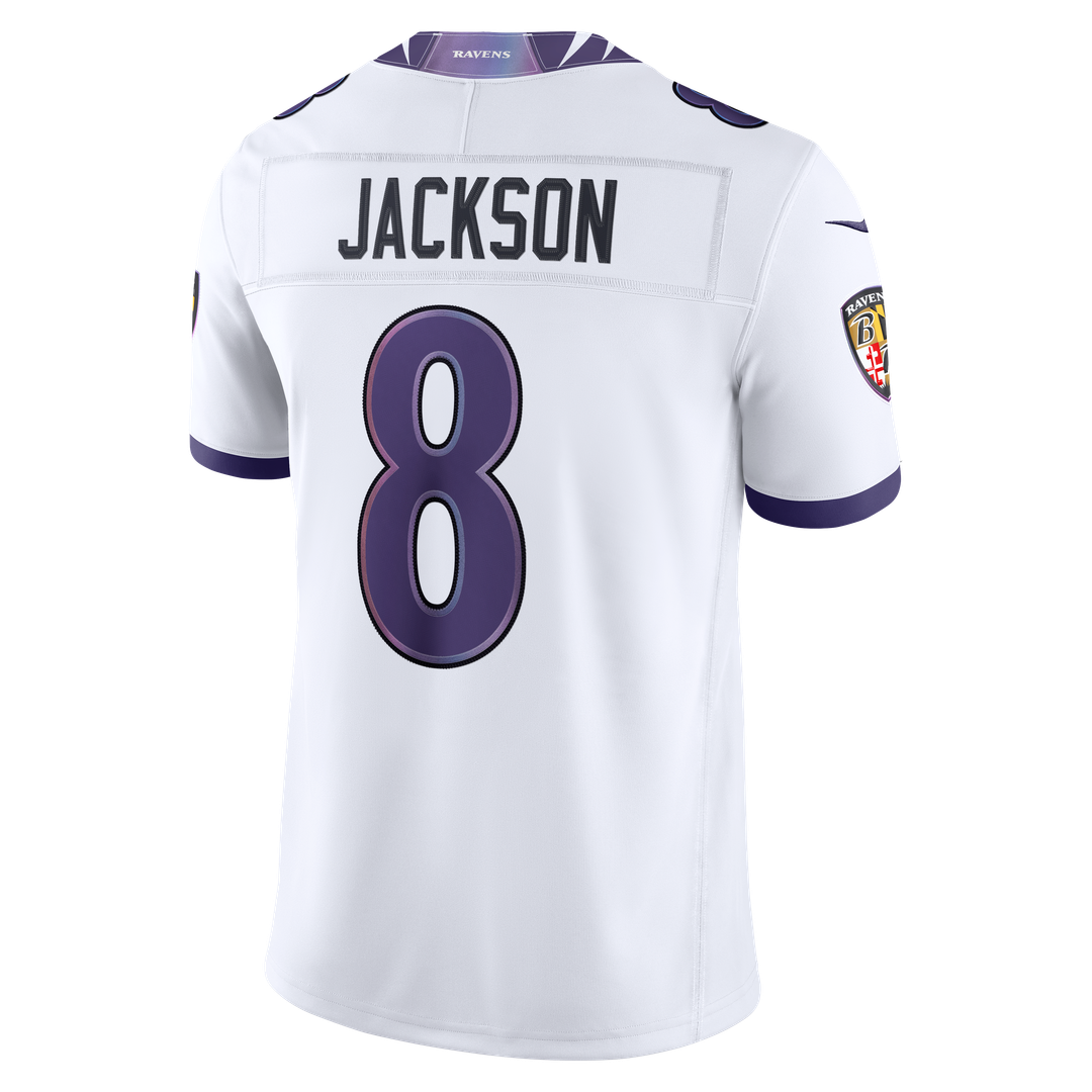 Lamar Jackson Baltimore Ravens Nike Vapor F.U.S.E. Stitched Limited Official Jersey - White