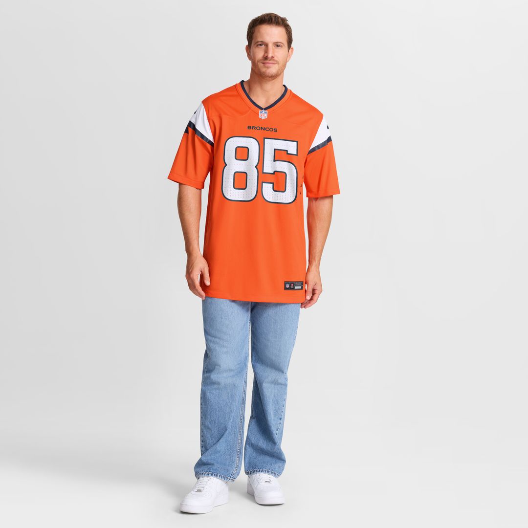 Lucas Krull Denver Broncos Nike Team Game Official Jersey -  Orange