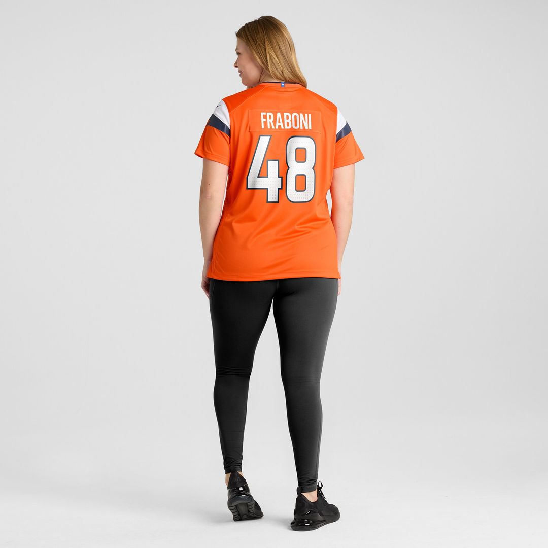 Mitchell Fraboni Denver Broncos Nike Women's Team Game Jersey - Orange