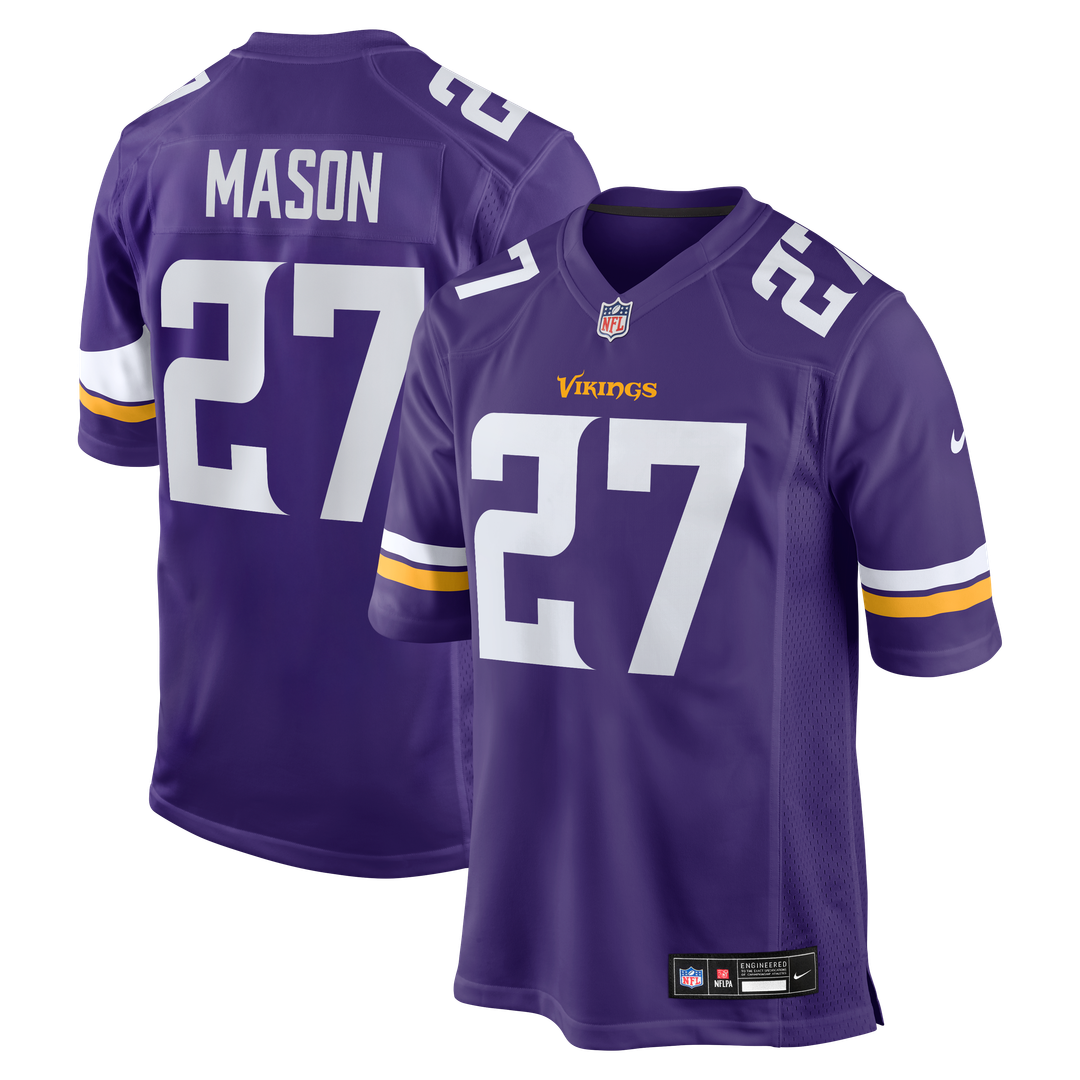 Jordan Mason Minnesota Vikings Nike Team Game Jersey - Purple