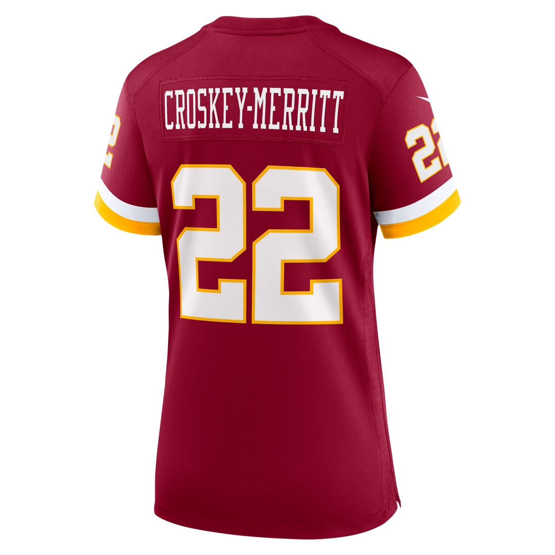 Jacory Croskey-Merritt Washington Commanders Nike Women's Game Official Jersey - Burgundy