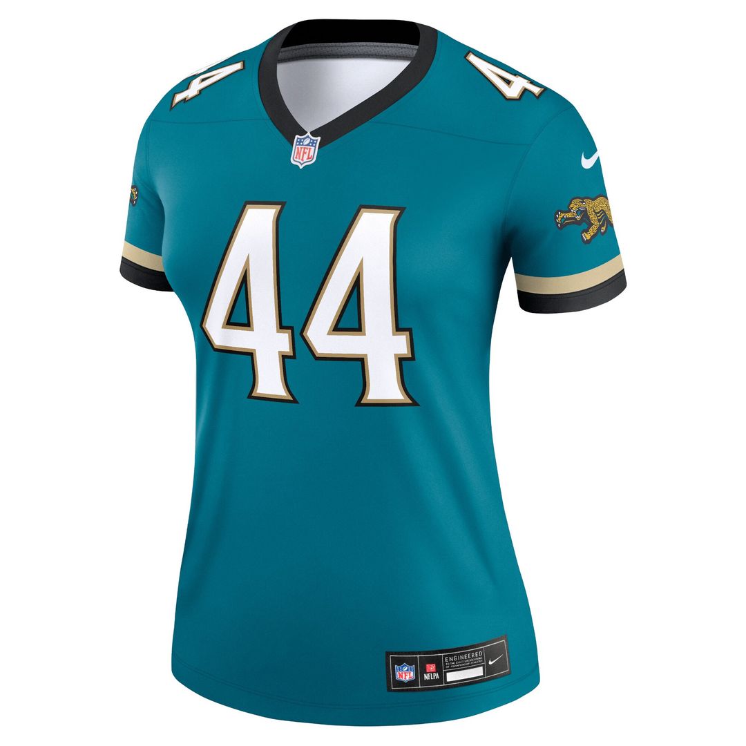Travon Walker Jacksonville Jaguars Nike Women's Alternate Legend Player Performance Top - Prowler Throwback Teal