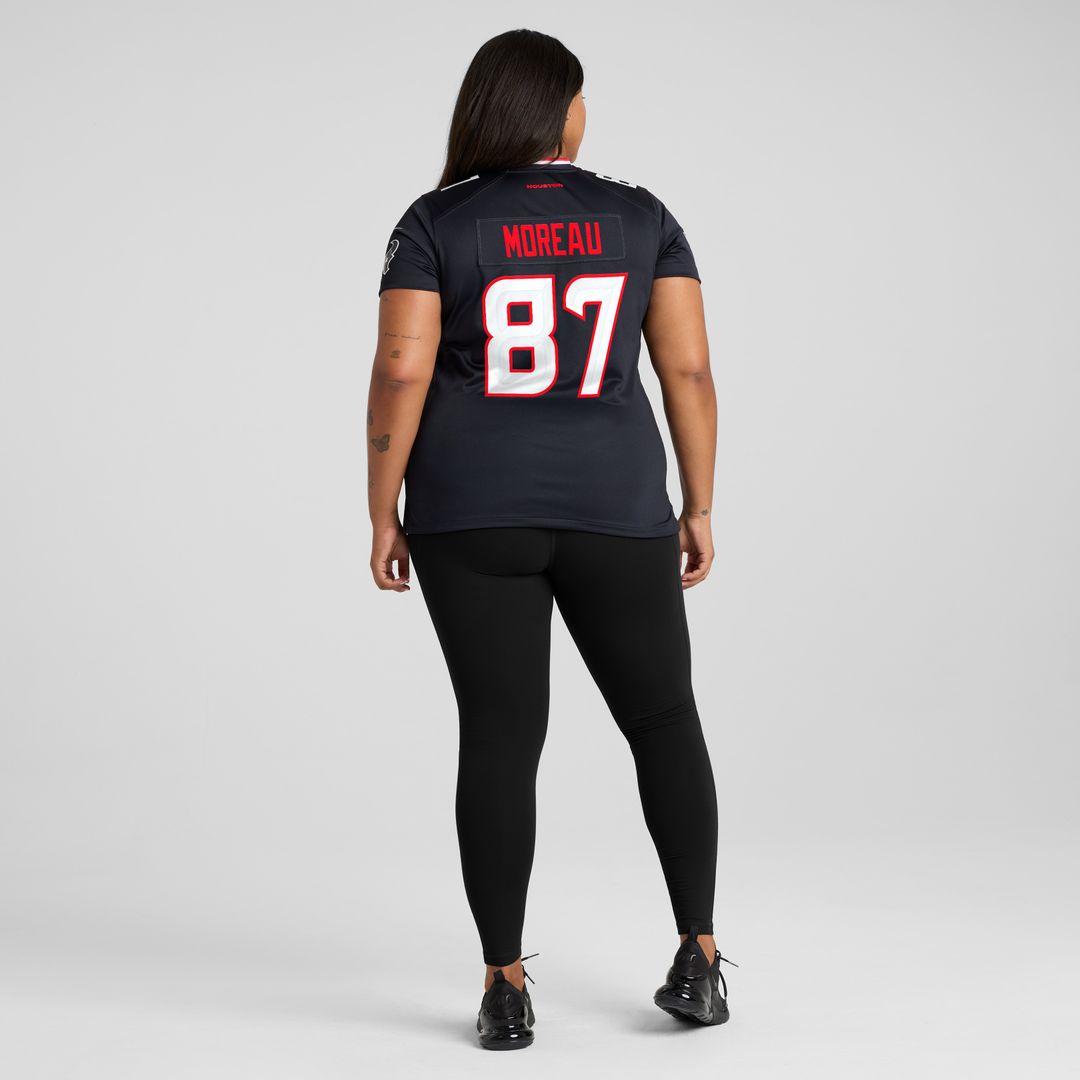 Foster Moreau Houston Texans Nike Women's Team Game Jersey - Navy